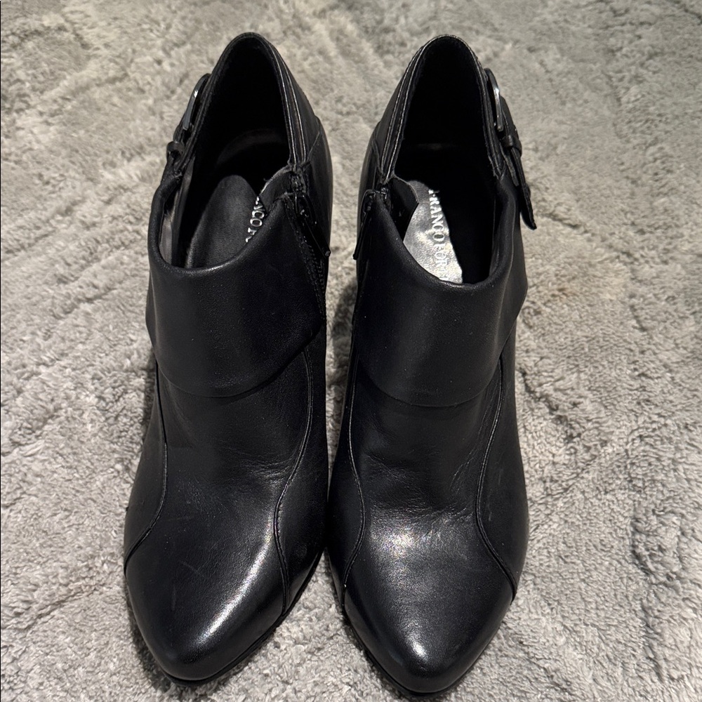 Franco Fortini Black Ankle Booties